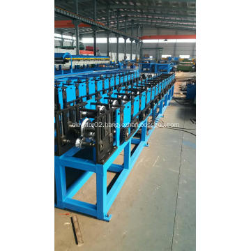 Rain gutter forming machinery without electrical components